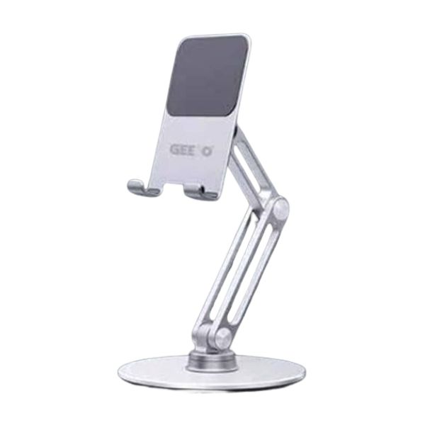 Geeoo 360 Degree ROTATING ALUMINUM ALLOY FOLDING MOBILE PHONE TABLET STAND BK01