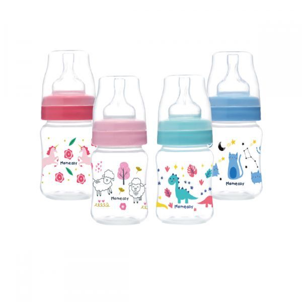 Momeasy Anti-colic Wide Neck Bottle - 240ml BPA-Free Plastic for Newborns